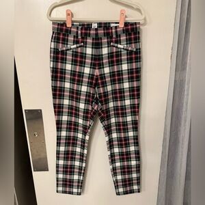 Gap signature skinny ankle tartan pants